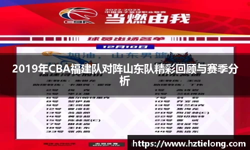 K1体育2019年CBA福建队对阵山东队精彩回顾与赛季分析